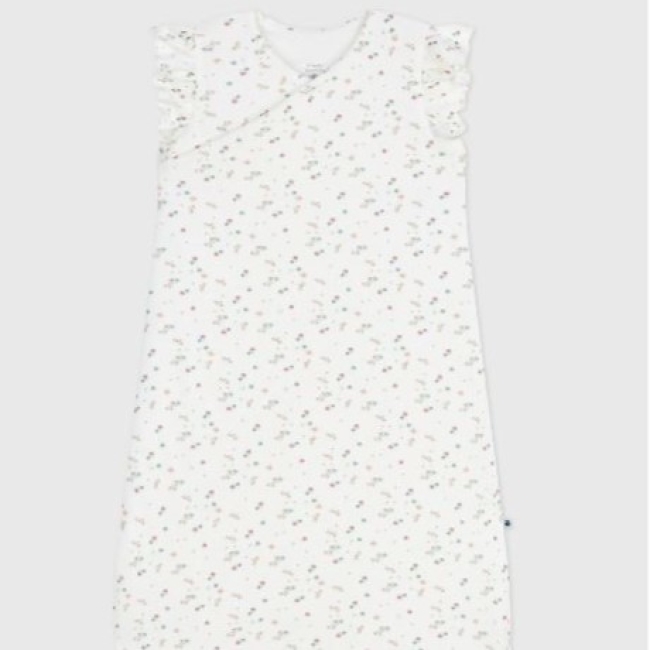 Gigoteuse bébé en velours imprimé fleuri tog 3