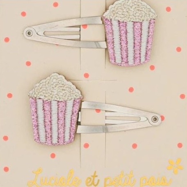 Barrettes popcorn (paire)