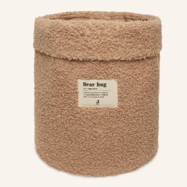 Panier de rangement Boucle caramel grand format