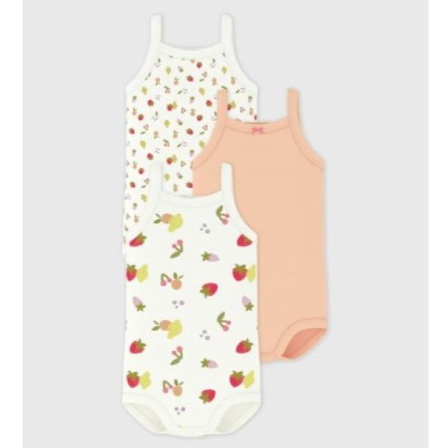 Lot de bodies bretelles en coton bébé