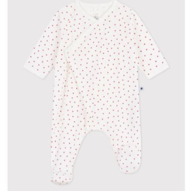 Pyjama bébé en coton petit cœur