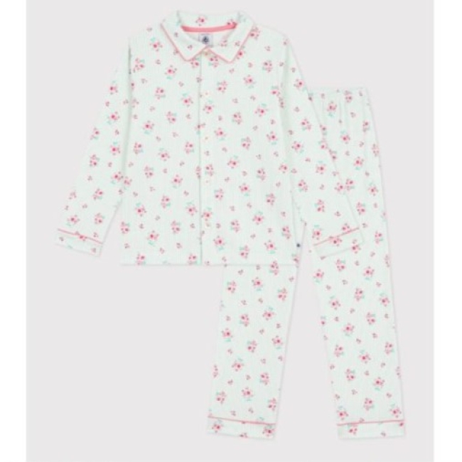 Pyjama boutonné enfant en coton imprimé