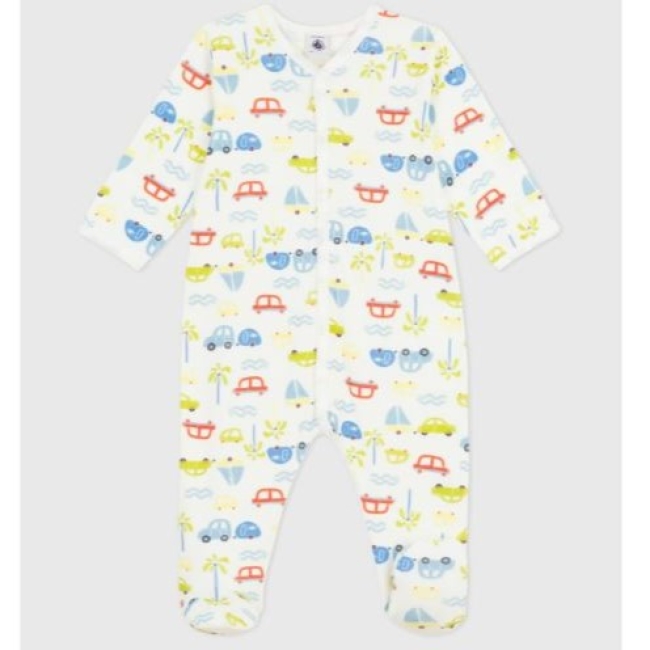 Pyjama bébé en coton imprimé voitures