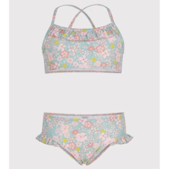 Maillot de bain deux pièces enfant fleuri