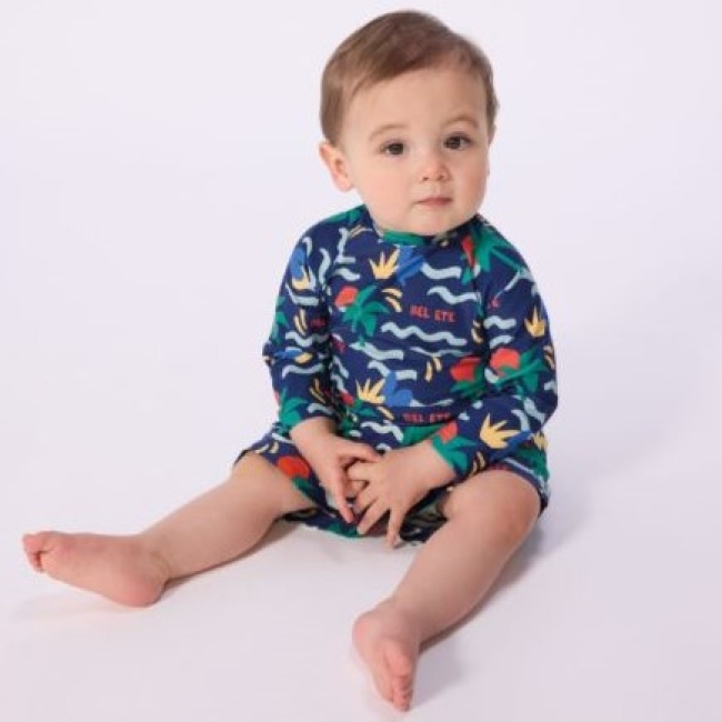 Tee-shirt anti UV bébé imprimé