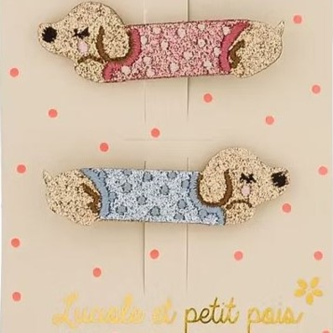 Barrettes teckels (paire)