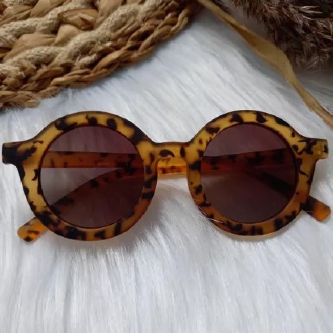 Lunettes de soleil Leopard rétro enfants