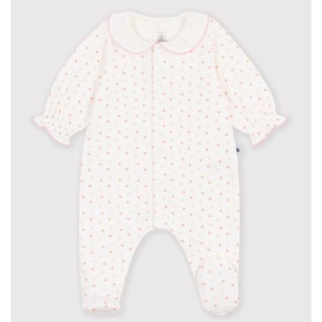 Pyjama bébé en tubique imprimé à cœurs