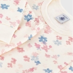 Pyjama enfant en molleton imprimé fleurs 